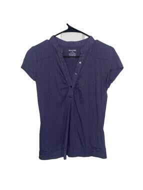 Mossimo Purple Henley Baby Tee Y2K Soft Girl Casual Top Medium